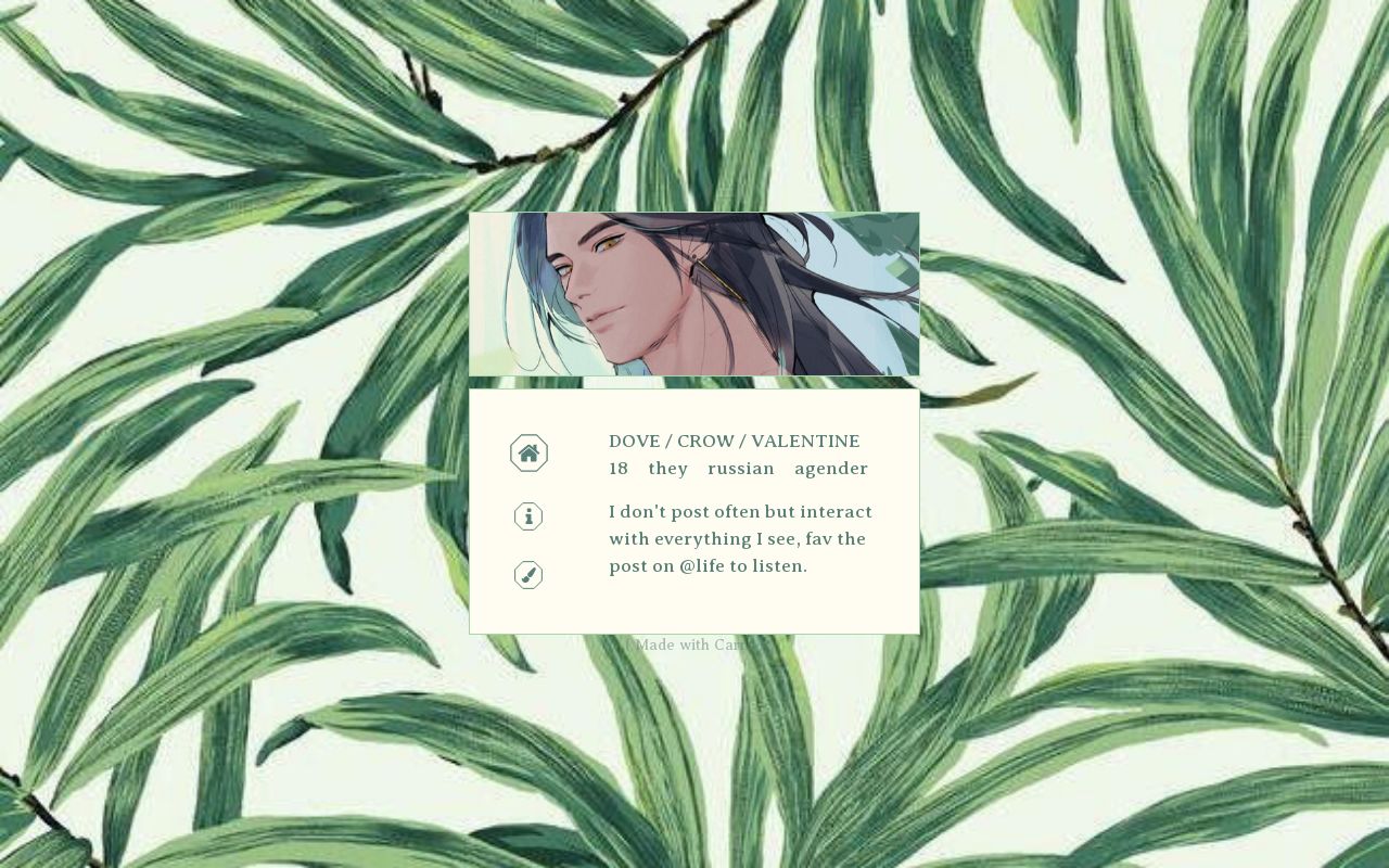 Carrd profile picture for @stand